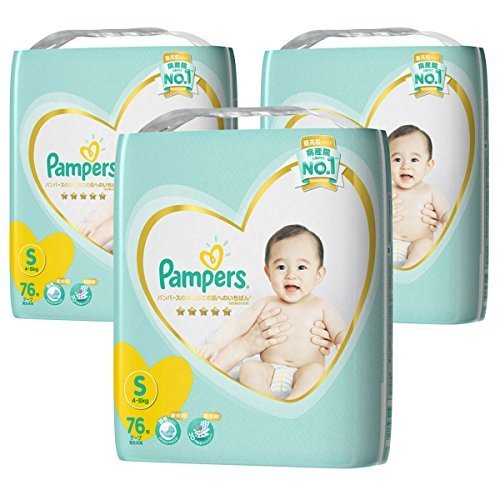 【ケース販売】 パンパース テープ S(4~8kg) はじめての肌へのいちばん 228枚 (76枚×3),ランキング,おむつ,ぽっちゃり体型 男の子