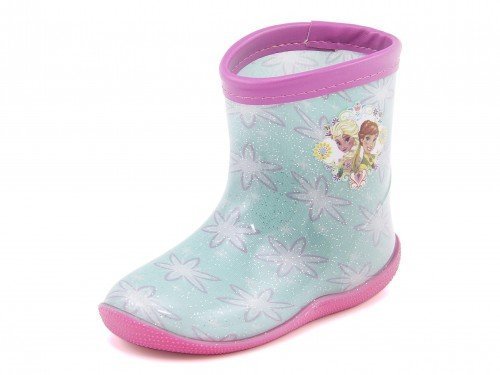 Disney(ディズニー) アナと雪の女王 キッズ レインブーツ(アナ＆エルサ) 6818 サックス,ベビー,レインブーツ,