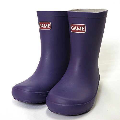 【GAME】キッズ用レインブーツ　子供用長靴　幼児用　乳児用　KIDS PURPLE/パープル 19cm,ベビー,レインブーツ,