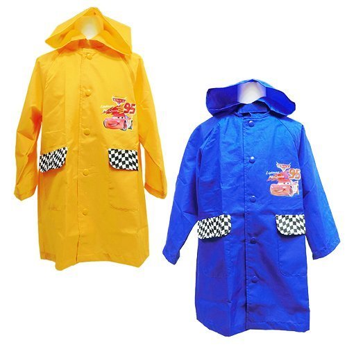 Disney ディズニー カーズ・マックイーン ランドセル対応レインコート＆収納袋 イエロー 100cm,ランドセル対応,レインコート,