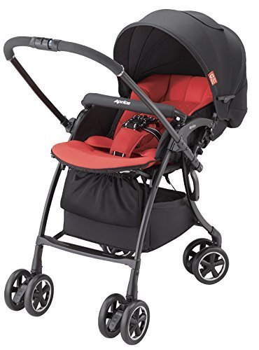 アップリカ ハイシート&ワイドシートベビーカー ラクーナ コンフォート コントラストレッド 【CTS対応品】(オート4輪機能 & メッシュシートタイプ) 92986,ランキング,ベビーカー,集合住宅(エレベーター無) 自動車主体