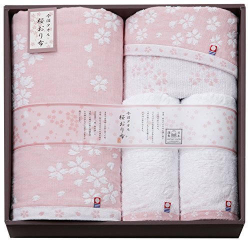 今治タオル 桜おり布 タオルセット ピンク IS7650-PI,出産祝い,タオル,