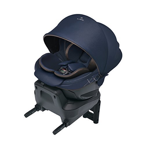 エールベベ 『日本製・安心トリプル保証付』回転型チャイルドシート クルット4i グランス【ISOFIX取付】 新生児から4歳用 (360度 サイレントターン/大型ふわふわヘッドクッション/大型ワイドサンシェード/洗濯機で洗えるカバー) カームネイビー BF883,ランキング,チャイルドシート,軽自動車