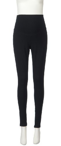 Fairy フェアリー らくちんパンツ10分丈 L ブラック ベア天竺 224-8301,マタニティボトムス,