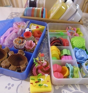 重ねて収納できるIKEAの収納ボックス,キャラ弁グッズ,