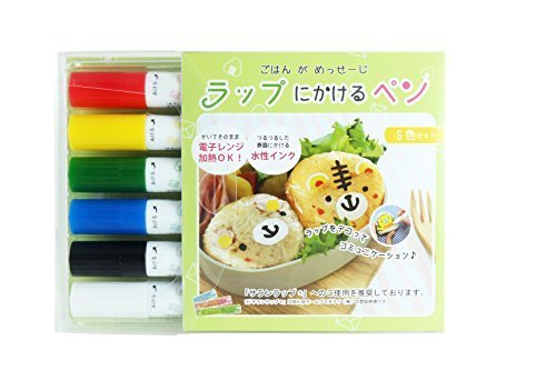 エポックケミカル ラップにかけるペン 6色セット,キャラ弁グッズ,