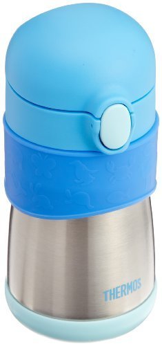 サーモス 真空断熱ベビートレーニングマグ FFH-290TM ブルー,赤ちゃん,コップ練習,方法
