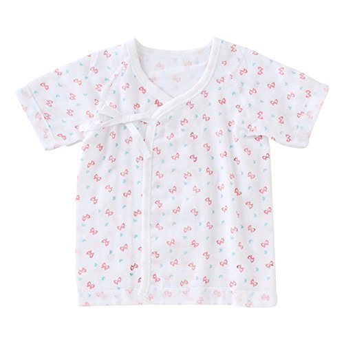 (チャックル) chuckle ベビープリントガーゼ短肌着【1枚売り】 ピンク 50-60cm P6739-00-20,肌着,赤ちゃん,