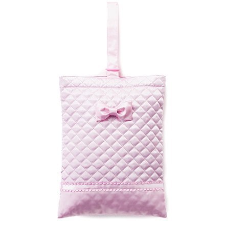 Ribbon Tutu　シューズケース　パウダーピンク　日本製　N8450102,上履き袋,