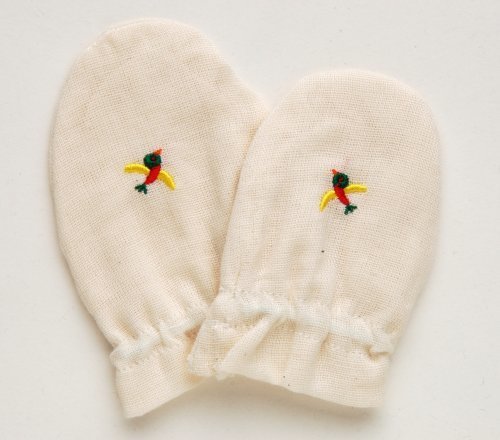 Solby オーガニック・ガーゼ・ミトン【オーガニックコットン】【手袋】AKAR009,赤ちゃん,ミトン,