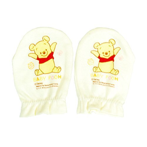 ディズニーベビー新生児くまのプーさん綿100%スムスミトン,赤ちゃん,ミトン,