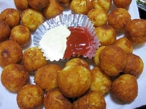 まんまる！おからとポテトのひとくちコロッケ レシピ・作り方,お弁当,じゃがいも,