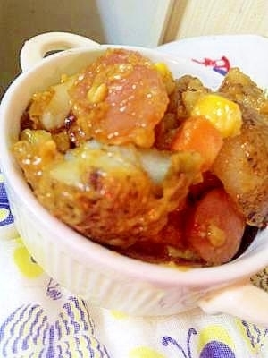 子供喜ぶ♪じゃがいもとウィンナーのカレー炒め,お弁当,じゃがいも,