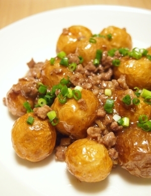 ご飯に合う！　ホクホク揚げ新じゃがのとろみ炒め,お弁当,じゃがいも,