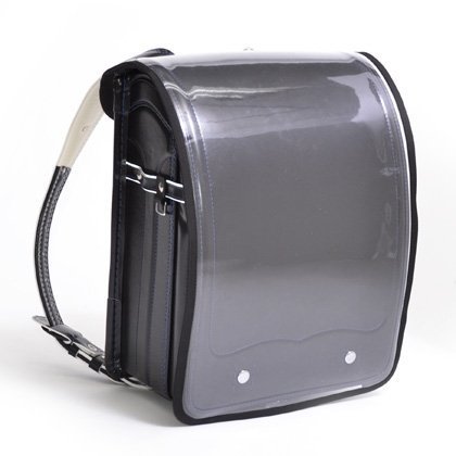 ワクワク通学ランドセルカバー　透明・クリアブラック　日本製　N4150200,ランドセルカバー,