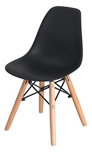 イームズチェア　シェルチェア キッズ　木脚 PP-902-1 (ブラック),キッズ,チェア,椅子