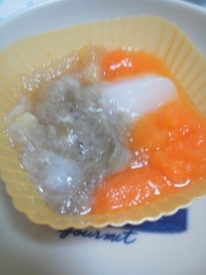 離乳食初期★にんじんバナナがゆ,バナナ,離乳食,