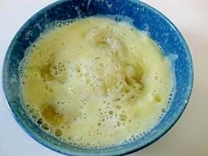 離乳食　３分でなんちゃって豆乳×バナナプリン,バナナ,離乳食,