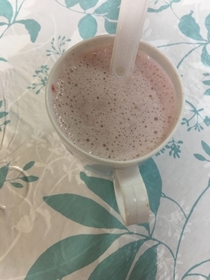 離乳食完了期☆いちごと甘夏とバナナの粉ミルク☆,バナナ,離乳食,