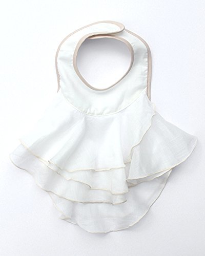 スタイ よだれかけ おしゃれ ビブシ―ガールズ/フラワーフリル (ホワイト),ベビー,エプロン,