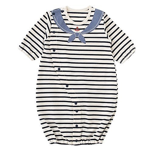 (チャックル) chuckle * ボンシュシュ * マリンボーダー 新生児 ツーウェイオール 【16AW】 ブルー 50-60cm P5144E-00-31,ベビーウェア,男の子,