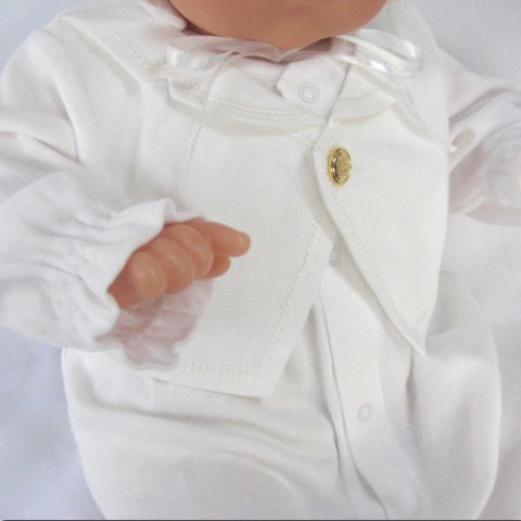 タキシードデザイン 　お帽子付き ベビードレス2点セット,ベビーウェア,男の子,