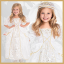 ハロウィン 仮装 コスチューム コスプレ プリンセス 子供 ドレス お姫様 ／S／M／L／XL★Traditional Princess 11292 Bride　なりきりウエディング！　花嫁さんみたいなウエディングドレス,子ども,発表会,ドレス