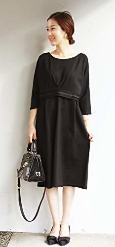 Milk tea マタニティ 授乳服 ワンピース レディ・パリス ブラック お宮参り お呼ばれ フォーマル onepiece ワンピ 事務服 春 秋 冬,授乳服,
