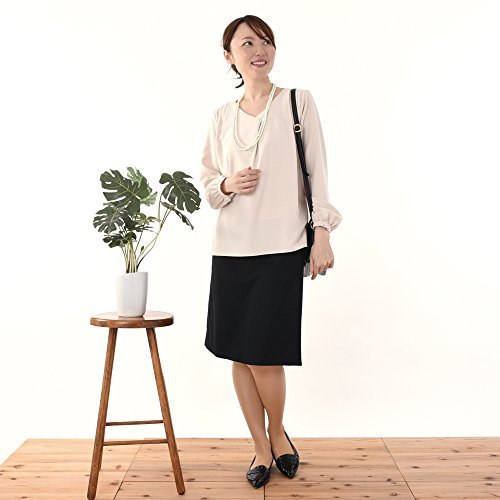 モーハウスの授乳服　サイドスリットタイプ　ジョーゼットブラウス (ピンクベージュ),授乳服,