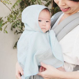 UV ベビー ポンチョ 透かし編み フード付きで 紫外線を防ぎ 外出も安心 日焼け対策 空調対策にも DORACO 安心の日本製 （シェルピンク),赤ちゃん,ポンチョ,