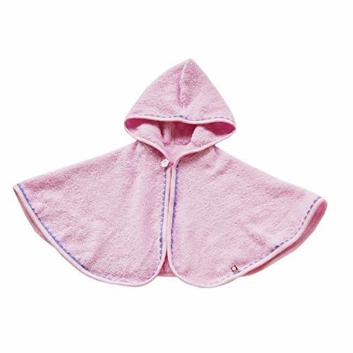 クレシェンド ケープ ピンク 着丈30cm 今治タオル 日本製 フード付ポンチョ ふわふわ素材,赤ちゃん,ポンチョ,