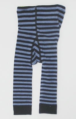 (グレェド) Groedo オーガニックコットン ベビー レギンス 紺 ブルー ストライプ サイズ 01 ( 70 ),レギンス,ベビー,