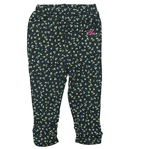 chocola(ショコラ) 天竺小花総柄裾クシュクシュレギンスパンツ 90cm/ダークグレー NO.CH-1521-32052,レギンス,ベビー,