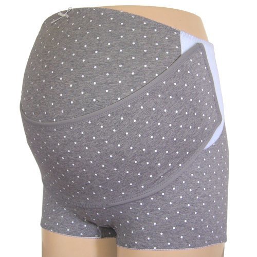 ネトゥル 杢ベア天竺ドット柄ベルトコントロールマタニティガードル L グレー 4834,マタニティ,大きいサイズ,