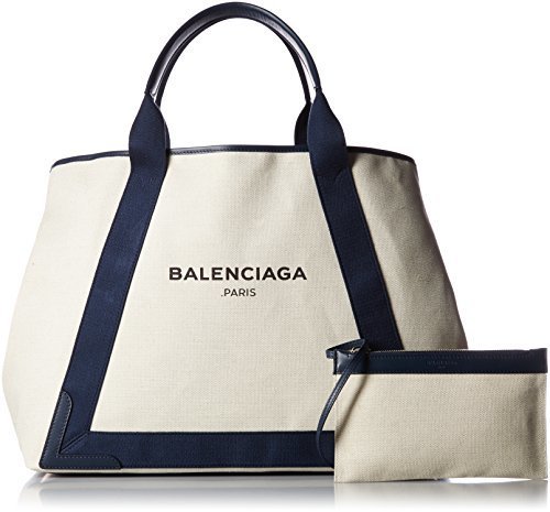 [バレンシアガ] レディース NAVY CABAS M トートバッグ 並行輸入品 339936AQ38N ベージュ/ネイビー [並行輸入品],マザーズバッグ,ブランド,