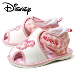 PK-ピンク 13.5 Disney ディズニー Minnie ミニー ベビー サンダル DS4133 ピンク 笛つき マジックテープ ダイマツ,ベビーシューズ,人気,