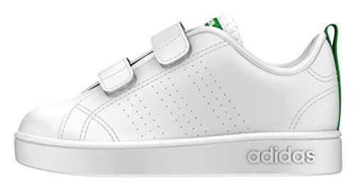[アディダス] スニーカー VALCLEAN2 CMF INF ランニングホワイト/ランニングホワイト/グリーン 13.5 (現行モデル),ベビーシューズ,人気,