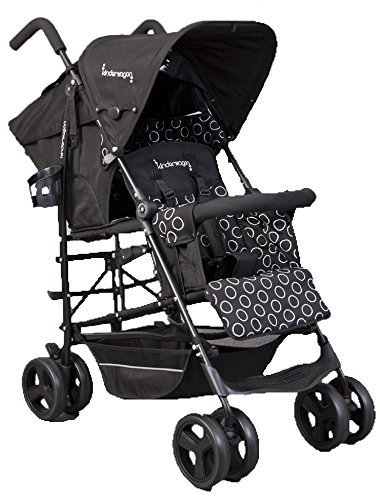 日本育児 nihonikuji 二人乗りベビーカー DUO シティ HOP ブラックフレーム ブラック 奥行88.5×幅52×高さ107cm 6310005001 コンパクトで軽い2人乗りベビーカー,双子,ベビーカー,