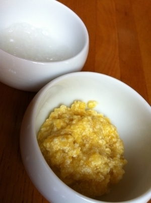 離乳食☆初期 豆腐とカボチャのみぞれ煮 ,離乳食,かぼちゃ,