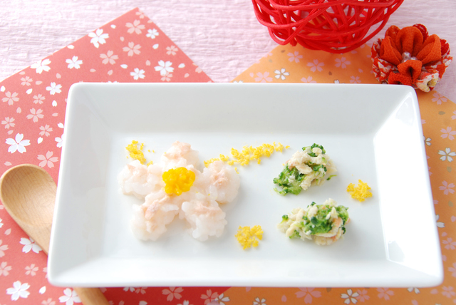 鶏ささみのひな祭り離乳食,離乳食,ささみ,