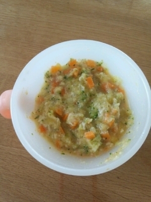 離乳食☆中期☆　具沢山さつまいも粥,離乳食,ささみ,