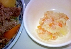 取り分け離乳食－肉じゃが,離乳食,ささみ,