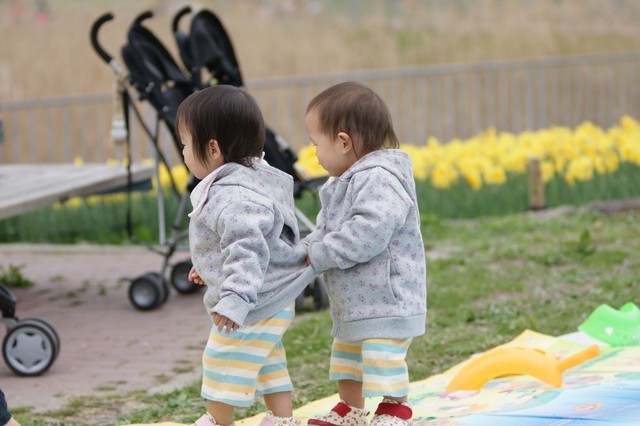 双子おそろい,出産祝い,双子,