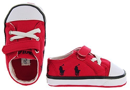 Polo Ralph Lauren 【ポロ・ラルフローレン / ベビーシューズ 27494-600 コーディー / 9.5cm (US 0) / レッド】 【並行輸入品】,出産祝い,ラルフ,