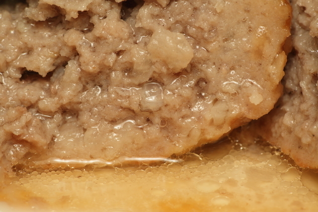 ハンバーグの肉汁,お弁当,ハンバーグ,