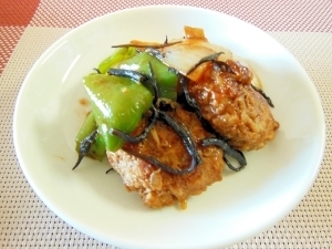 ☆お弁当に!ミニバーグのひじきソース炒め☆,お弁当,ハンバーグ,