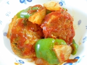 お弁当に!ミニハンバーグのピリ辛中華風おかず♪,お弁当,ハンバーグ,