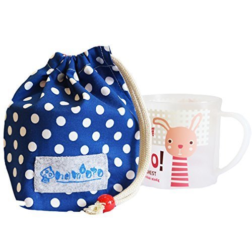 ネイビー×レッド 巾着（小）,幼稚園,コップ,