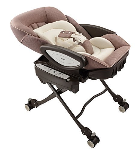 Aprica (アップリカ) 電動ハイローベッド&チェア ユラリズム オート ネオ カンタービレBE 【入眠 + あやし・落ち着かせサポートに「寝かせ替え」機能追加】 洗濯機丸洗いシートタイプ 91122,ハイローチェア,