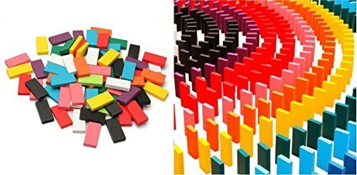 カラードミノ World Bridge マルチカラー 木製ドミノ 10色・12色 積み木としても◎ カラー 積木（12色）,知育玩具,6歳,おすすめ
